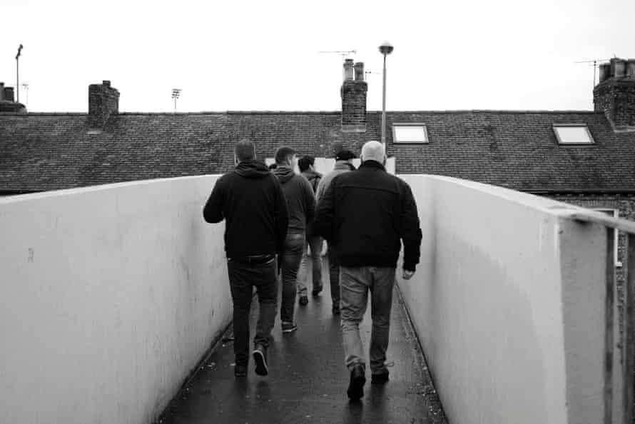 Goodbye Bootham Crescent: the end of an era for York City | York City 5 Fans cross the railway bridge on their way to the ground