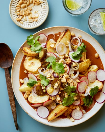 Ravinder Bhogal’s spicy peanut butter potato salad.