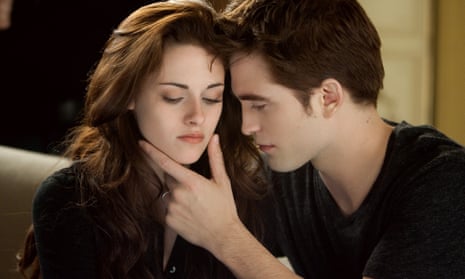 Kirsten Stewart and Robert Pattinson as Bella and Edward in the 2012 adaptation of Breaking Dawn, the second Twilight novel.