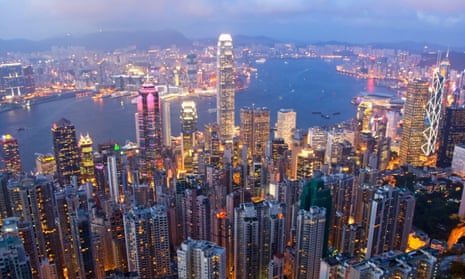 A view of Hong Kong skyline. On March 26, Hong Kong will elect its next leader, known as the chief executive.