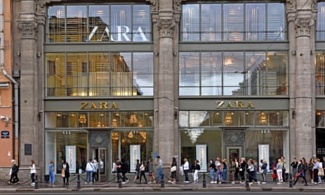 A Zara outlet in Saint-Petersburg, Russia.