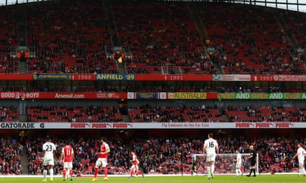 There were plenty of empty seats at the Emirates Stadium during Arsenal’s 2-0 win over Sunderland on Tuesday.