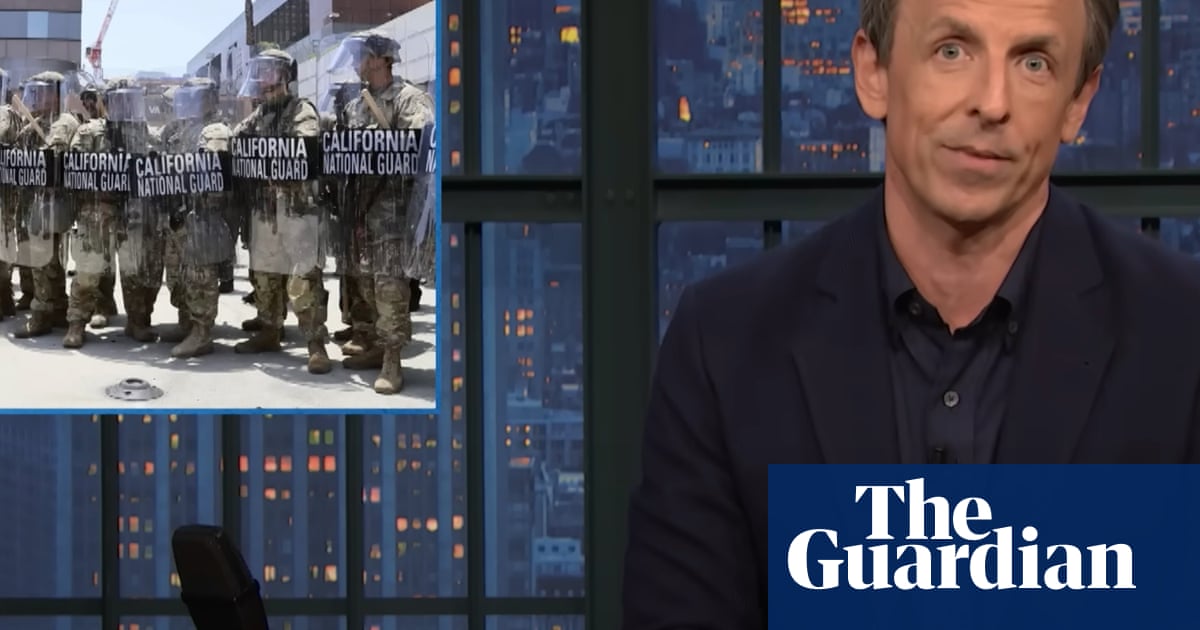 Seth Meyers sobre el envío de tropas de Trump a Los Ángeles: "Es solo espectáculo y poder, nada más" | Resumen de los programas nocturnos Seth Meyers sobre el envío de tropas de Trump a Los Ángeles: "Es solo espectáculo y poder, nada más" | Resumen de los programas nocturnos