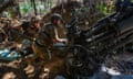 Ukrainians Use American M777 Artillery Gun To Check Russian Advance, Await More US Support<br>MARINKA, UKRAINE - JULY 24: Ukrainian Armed Forces gunners of the 148th Separate Artillery Brigade prepare to fire 155mm shells from an American-made M777 Howitzer at Russian positions on July 24, 2024, in the direction of Marinka, Ukraine. American and European shipments of ammunition have helped address severe Ukrainian shell shortages since earlier this year, but invading Russian troops continue to make incremental advances as Ukraine awaits much more U.S. support to halt and reverse Russian gains. (Photo by Scott Peterson/Getty Images)