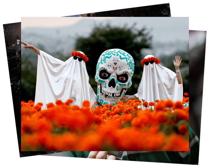 Stormy seas and the Day of the Dead: photos of the weekend