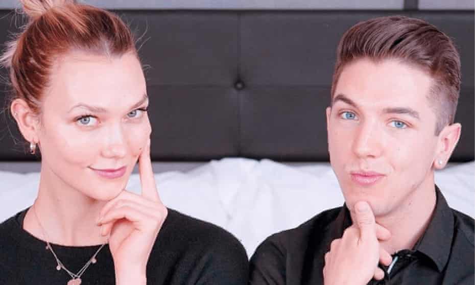 Fresh faces… Yarbro with model Karlie Kloss.