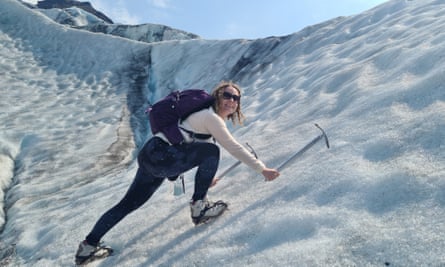 Climbing on the Falljökull glacier