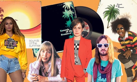 L-r: Beyoncé, Joni Mitchell, Héloïse Letissier of Christine and the Queens, Kevin Parker of Tame Impala, André 3000 of OutKast.