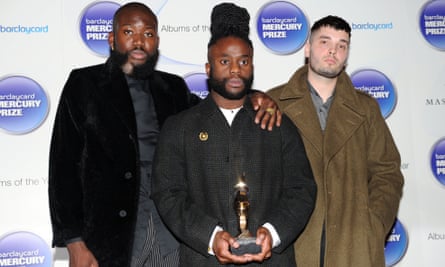 Young Fathers picking up the 2014 Mercury music prize.