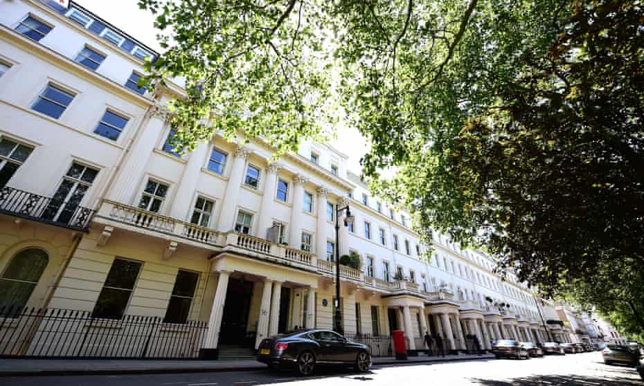 Eaton Square in London has been named the UK’s most expensive street.