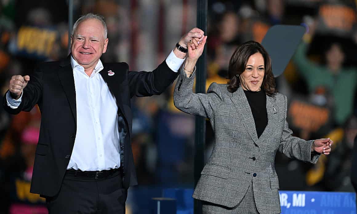 Kamala Harris and Tim Walz