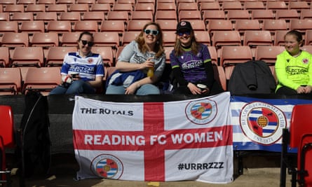 Reading fans before the Championship match against Sheffield United in March.