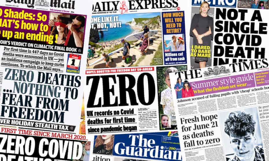 Zero': how the UK papers covered a day without a single ...