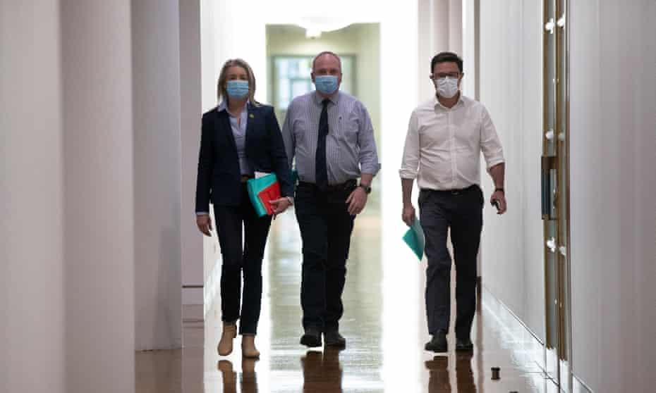 Bridget McKenzie, Barnaby Joyce and David Littleproud