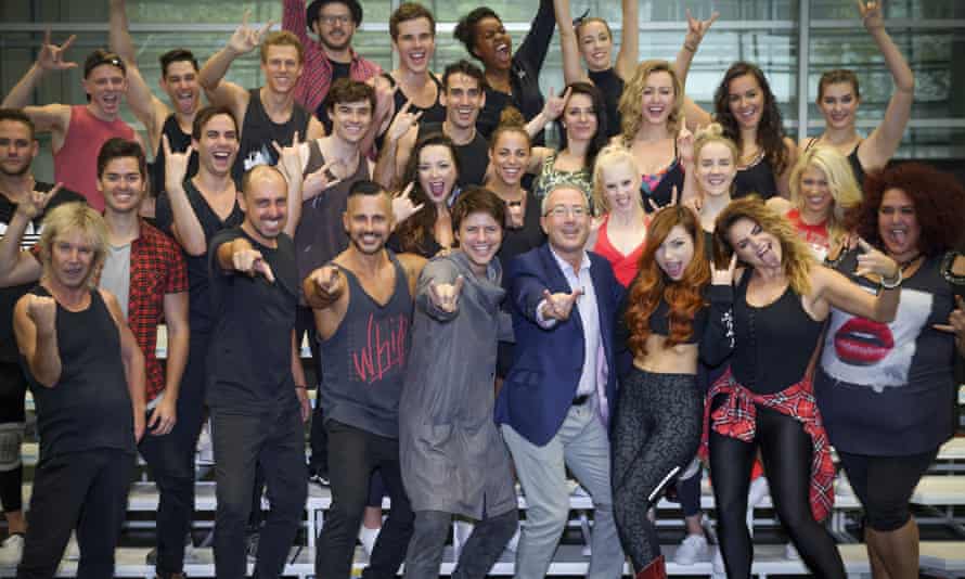 We Will Rock You cast with Ben Elton in Sydney.