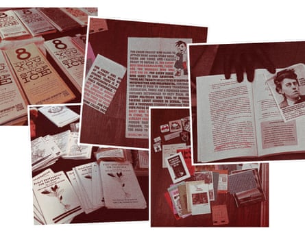 Photos of the zines