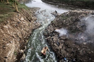 Villagers from Bojongsoang are among the many who rely on the river for their survival.