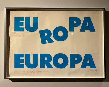 A poster by the Romanian caricaturist Mihai Stănescu.