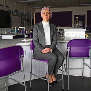 Enass Al-Ani at Small Heath Leadership Academy, Birmingham, February 2021, photographed for Guardian Labs