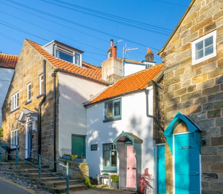 Colourful houses in North Yorkshire