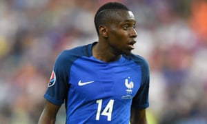 Blaise Matuidi looks towards the Trafford Centre.