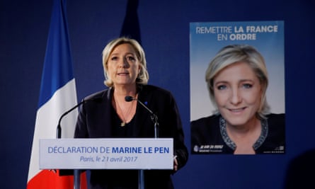 Marine Le Pen, whose key campaign message centres on ‘keeping France for the French’.