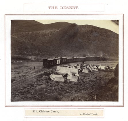 Camp, near Humboldt Wells, Nevada, about 1869.