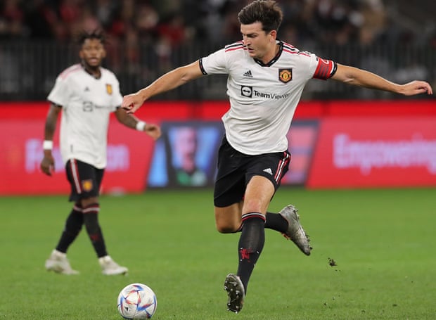 Harry Maguire in action for Manchester United on the pre-season tour