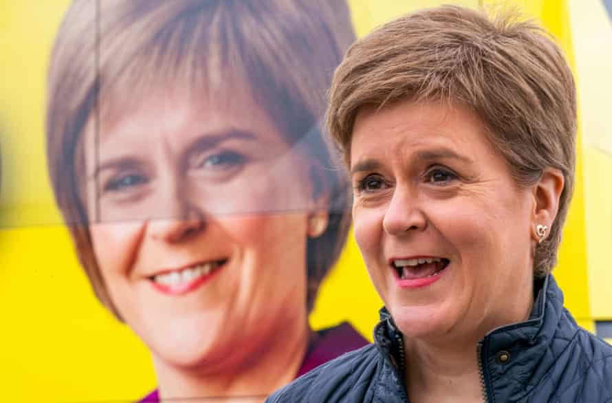 Nicola Sturgeon campaigning in Dundee last week.