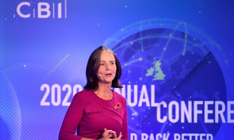 Dame Carolyn Fairbairn speaking at the CBI annual conference this morning.