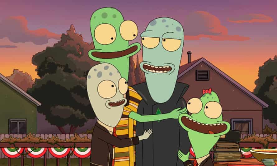 Navigating humanity … Solar Opposites, by Rick and Morty’sJustin Roiland.