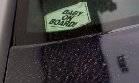 A car coated with a film of dust in London in March 2014.