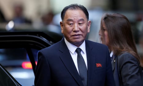 Kim Yong-chol arrives in New York City on Wednesday.
