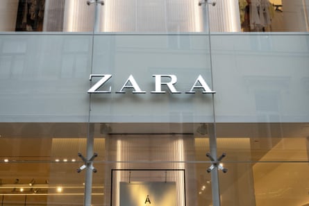 The shop front of Zara