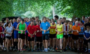 ‘There’s something about being in a group that seems to make running easier.’