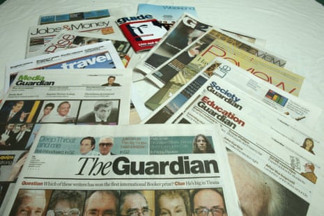 A week of the Guardian when it was still a broadsheet, with all its sections, supplements and magazines