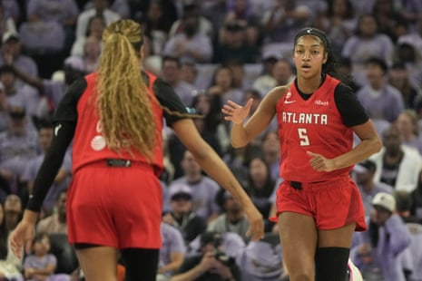 Atlanta’s Angel Reese finished the first quarter with 11 points on five-of-six shooting.