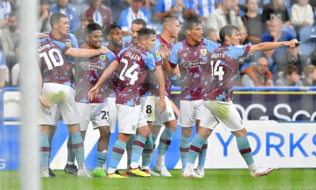 Ian Maatsen celebrates scoring for Burnley in their opener at Huddersfield