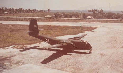 A Royal Australian air force Caribou at Dili airport 1975.