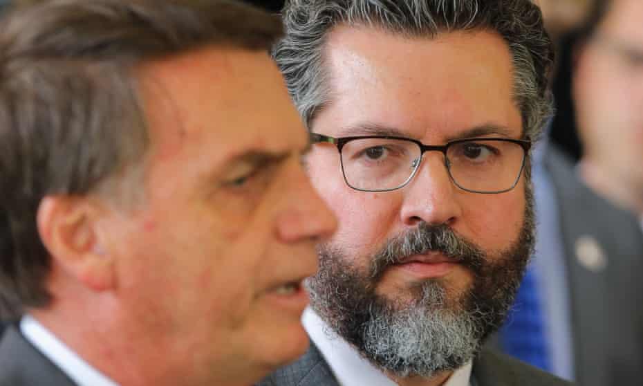 Ernesto Araujo, right, has been nominated by President-elect Jair Bolsonaro, left, to be Brazil’s top diplomat. His appointment could undermine Brazil’s leading global role on climate change.