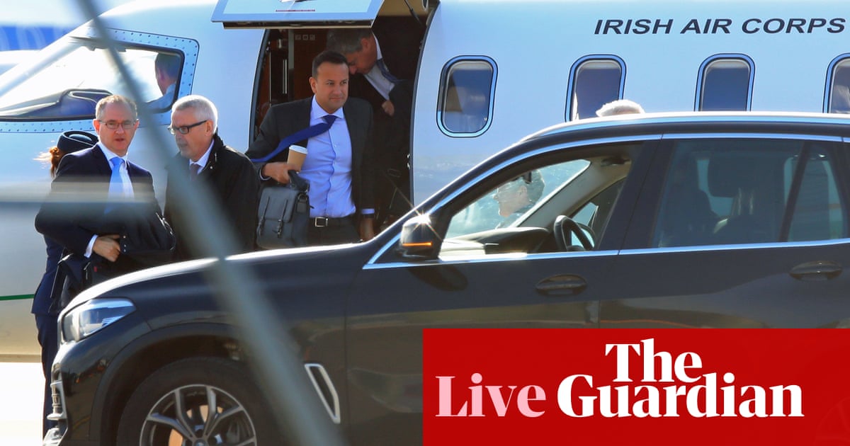 Brexit: Boris Johnson arrives at manor house in Wirral for private talks with Leo Varadkar - live news