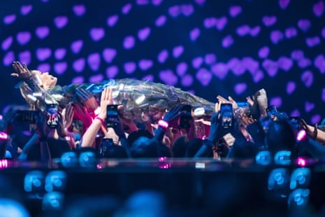 Hazel Brugger, Eurovision’s crowdsurfing queen.