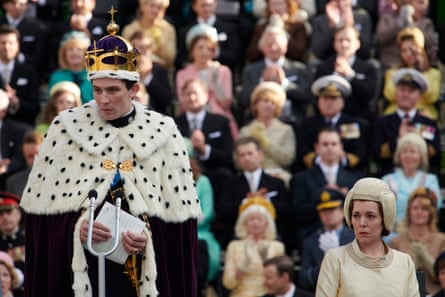 Josh O’Connor and Olivia Colman in season 3, episode 6 of The Crown.