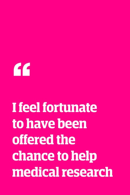 Quote: “I feel fortunate to have been offered the chance to help medical research”