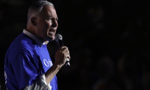 Jay Inslee speaks at Jim Clyburn's World Famous Fish Fry in Columbia, South Carolina.