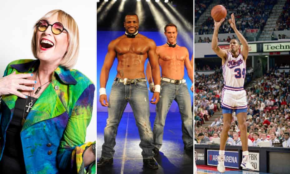 Kate Bornstein, the Chippendales in Las Vegas and Ricky Berry of the Sacramento Kings.