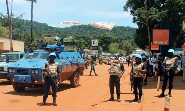 United Nations peacekeepers in the Central African Republic capital, Bangui