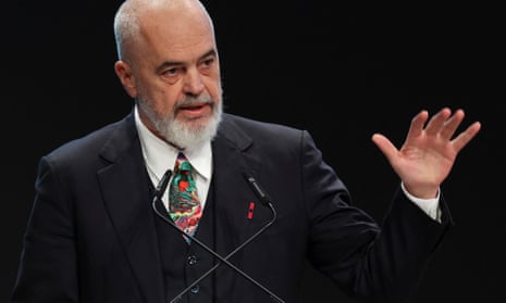 COP29 climate summit in BakuEdi Rama, Prime Minister of Albania, speaks during the COP29, in Baku, Azerbaijan November 13, 2024. REUTERS/Murad Sezer