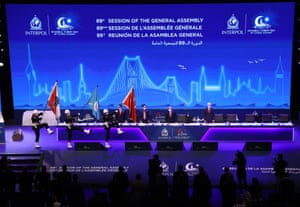 A general view from the last day of the 89th Interpol’s general assembly in Istanbul, Turkey