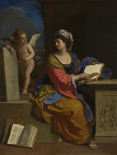 Guercino, The Cumaean Sibyl With a Putto, 1651.